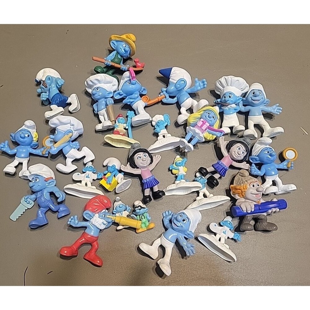 SMURFS Figures McDonalds‎ Toys Lot Cake Toppers etc...